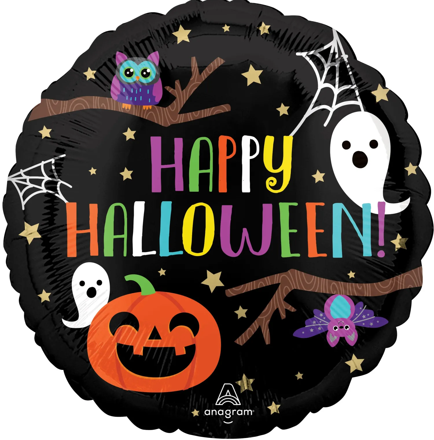 Pienet Foliopallot|Halloween>Anagram International Inc, 7700 Anagram Drive, MN 55344-7307, USA, http://www.anagramballoons.com/ Happy Halloween halloweenyö foliopallo