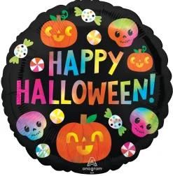 Pienet Foliopallot|Halloween>Anagram International Inc, 7700 Anagram Drive, MN 55344-7307, USA, http://www.anagramballoons.com/ Happy Halloween hologrammi foliopallo