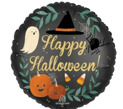Pienet Foliopallot|Halloween>Anagram International Inc, 7700 Anagram Drive, MN 55344-7307, USA, http://www.anagramballoons.com/ Happy Halloween satiini foliopallo