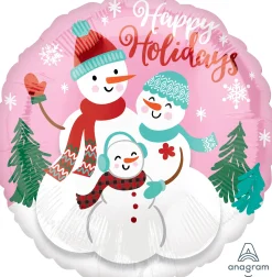 Pienet Foliopallot|Joulu>Anagram International Inc, 7700 Anagram Drive, MN 55344-7307, USA, http://www.anagramballoons.com/ Happy holidays lumiukot foliopallo