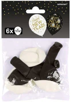 Uusi Vuosi>IV Beck / Amscan Europe GmbH, Dettinger Str. 148, 73230 Kirchheim/Teck, Germany, www.amscan-europe.com Happy new year ilmapallo 27,5, cm 6 kpl/pss