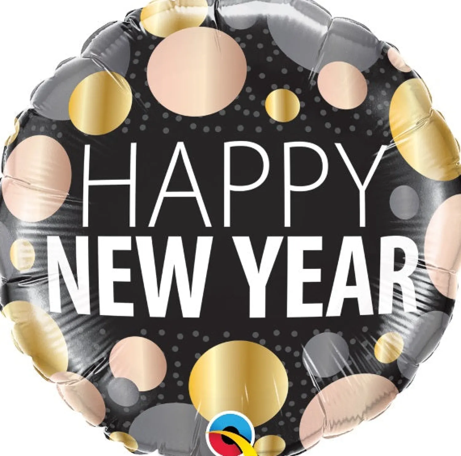 Pienet Foliopallot|Uusi Vuosi> Happy New Year metallinhohtoiset pallot foliopallo