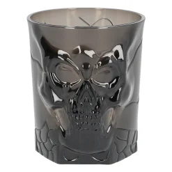 Halloween|Lasit Ja Mukit>Boland Party Partners, P. O. Box 518, AK ALPHEN A/D RIJN, https://boland.eu Harmaa pääkallo juomalasi 400 ml