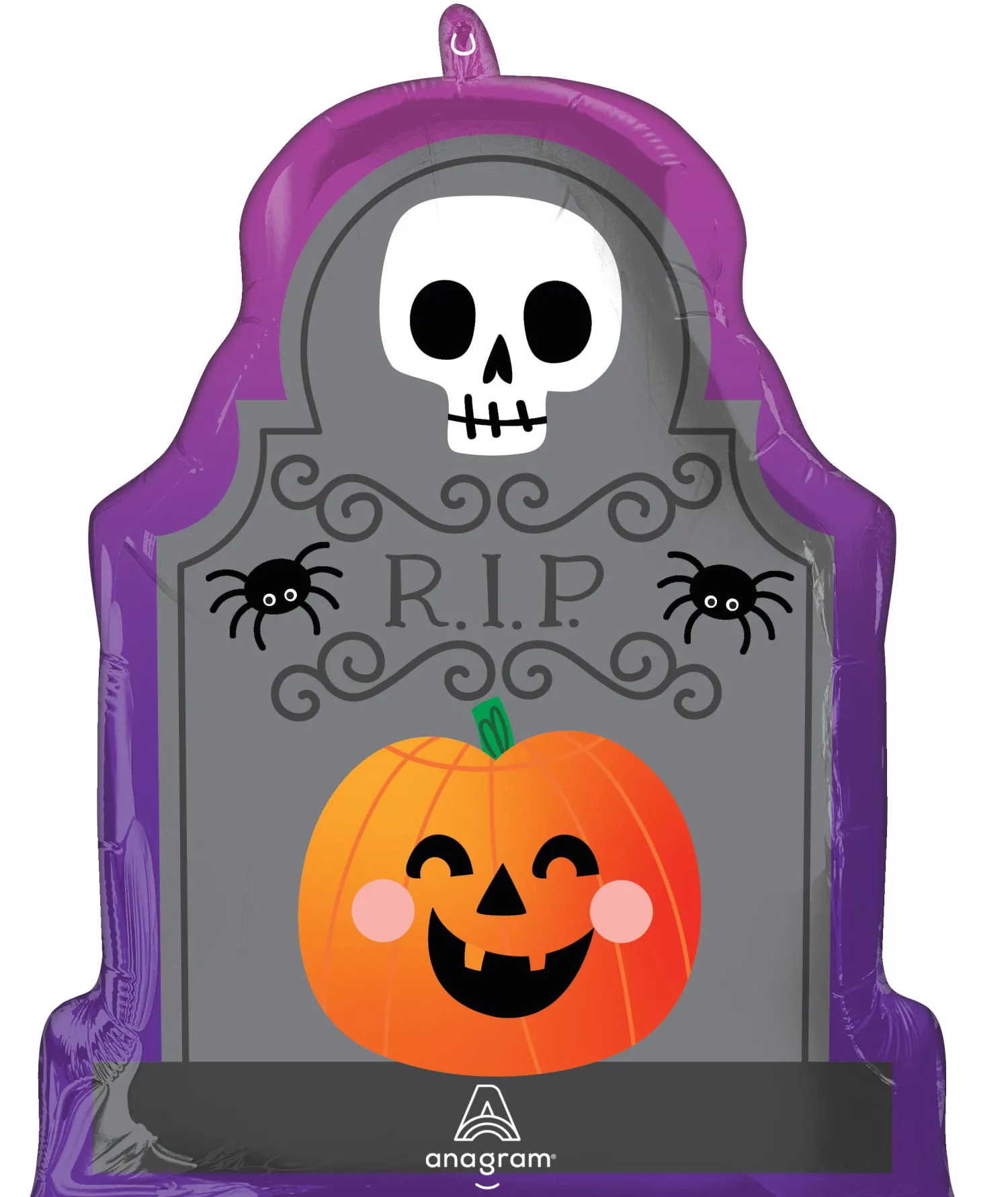 Muotofoliopallot|Halloween>Anagram International Inc, 7700 Anagram Drive, MN 55344-7307, USA, http://www.anagramballoons.com/ Hautakivi pienmuotofolio