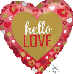 Pienet Foliopallot>Anagram International Inc, 7700 Anagram Drive, MN 55344-7307, USA, http://www.anagramballoons.com/ Hello Love sydän foliopallo