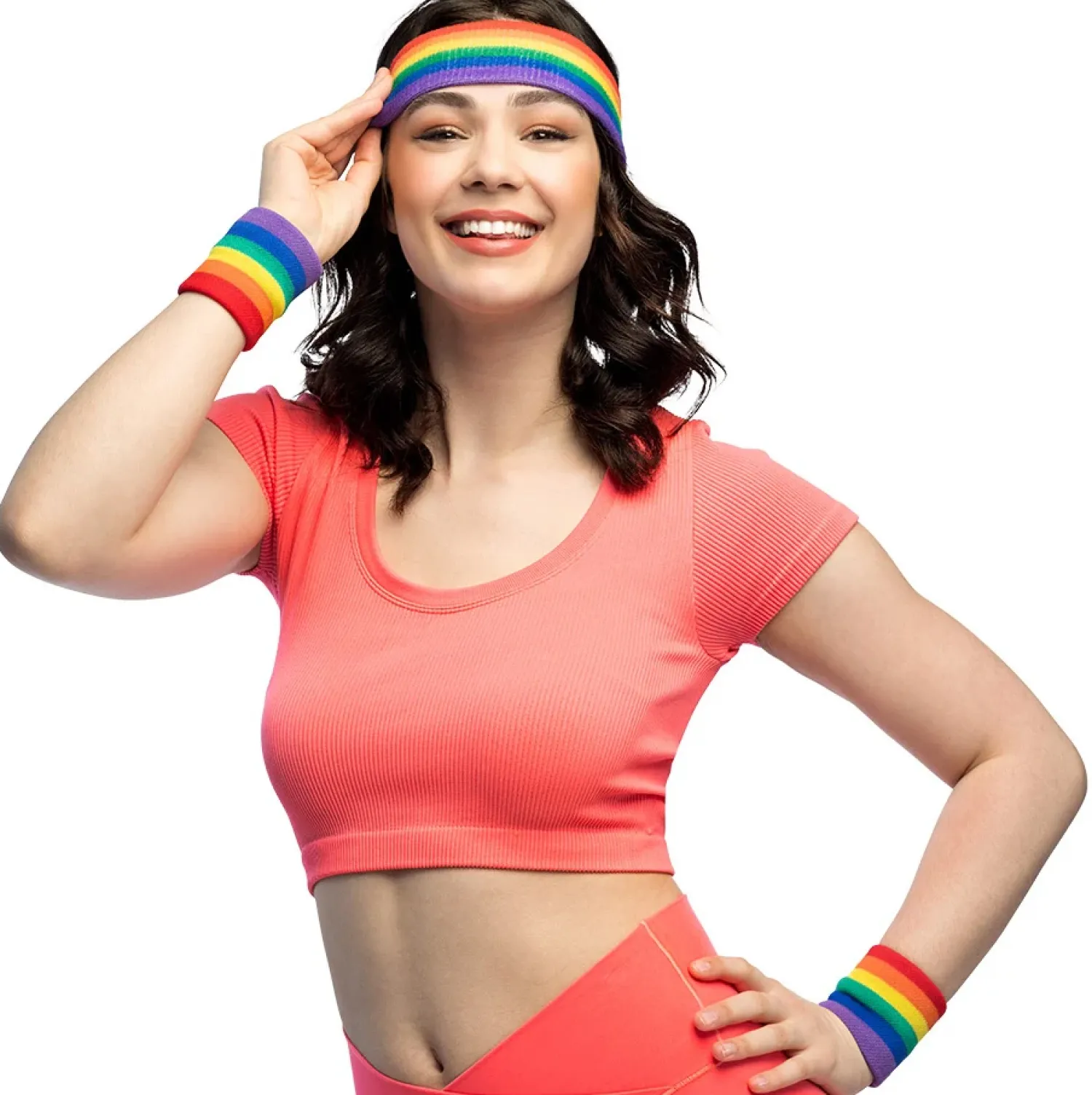 Muut Asusteet|Pride>Boland Party Partners, P. O. Box 518, AK ALPHEN A/D RIJN, https://boland.eu Hikinauhat sateenkaari ranteisiin ja otsalle