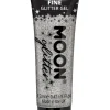 Glitterit|Pride>Smiffys II Ltd., New Lane, Leeds, LS11 5DZ United Kingdom, www.smiffys.com Holografinen glittergeeli hienojakoinen hopeanvärinen 12 ml