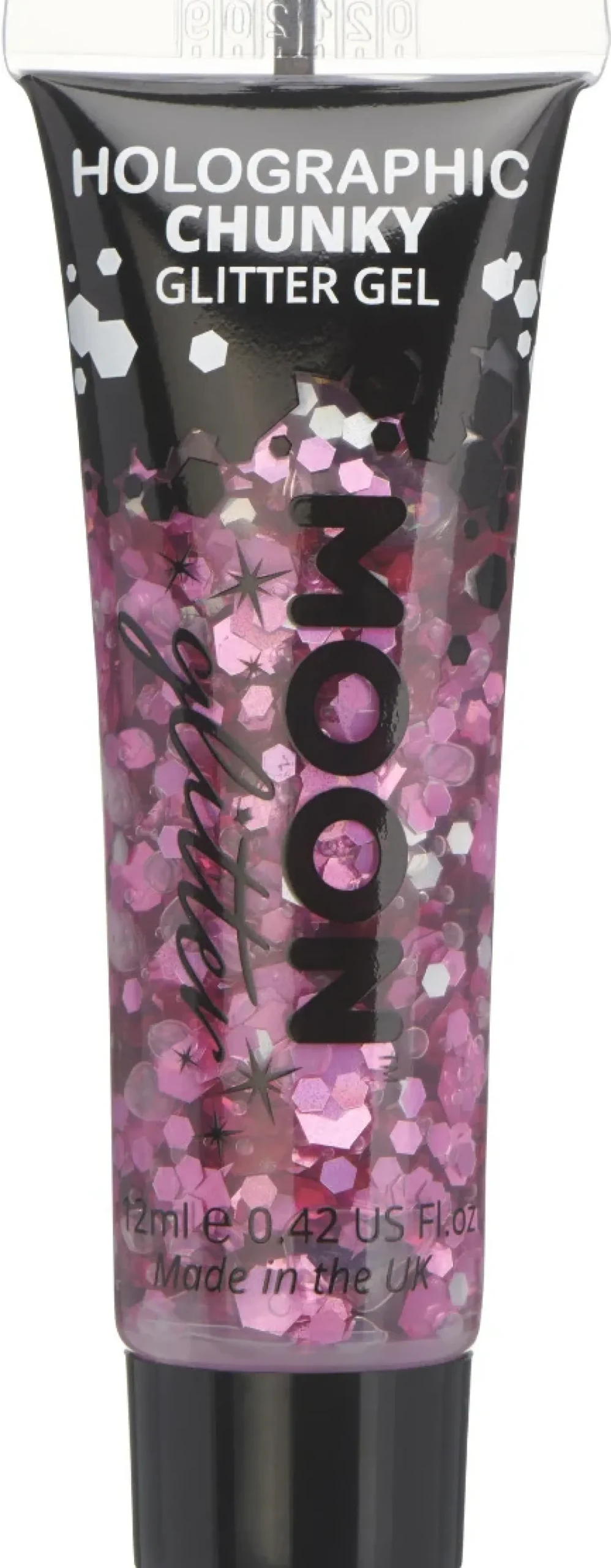 Festarit|Pride>Smiffys II Ltd., New Lane, Leeds, LS11 5DZ United Kingdom, www.smiffys.com Holografinen glittergeeli suuri kimalle pinkki 12 ml