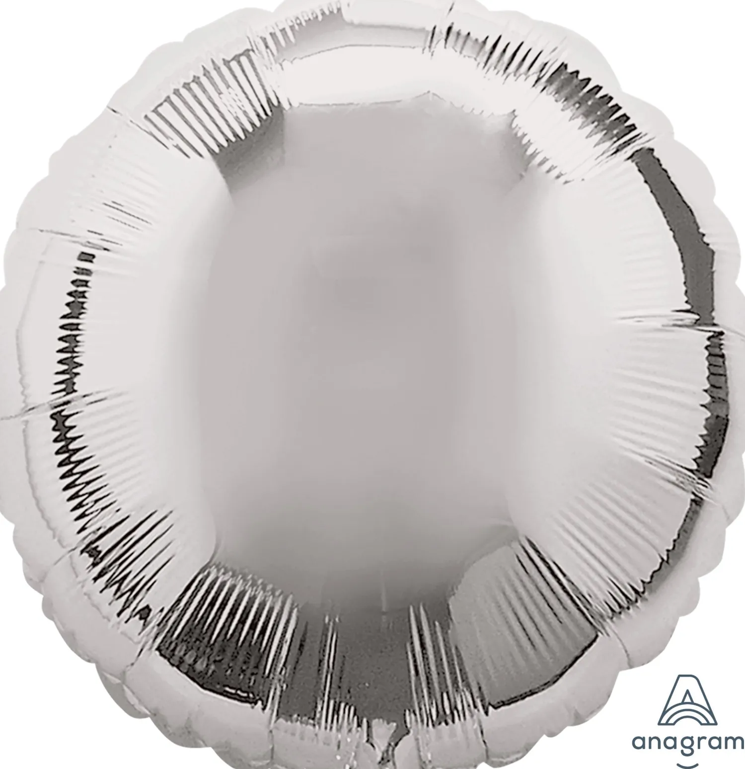 Pienet Foliopallot|Yksiväriset Foliopallot>Anagram International Inc, 7700 Anagram Drive, MN 55344-7307, USA, http://www.anagramballoons.com/ Hopeanvärinen pyöreä foliopallo