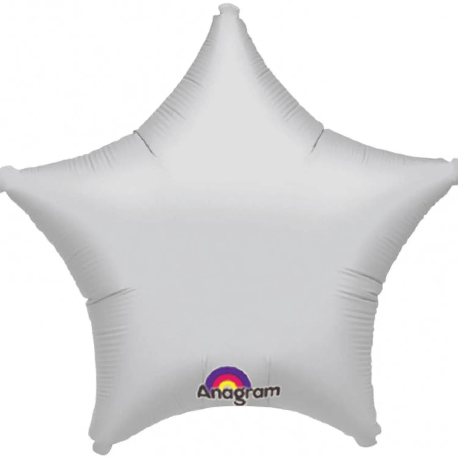 Pienet Foliopallot|Yksiväriset Foliopallot>Anagram International Inc, 7700 Anagram Drive, MN 55344-7307, USA, http://www.anagramballoons.com/ Hopeanvärinen tähti foliopallo