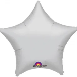 Yksiväriset Ilmapallot>Anagram International Inc, 7700 Anagram Drive, MN 55344-7307, USA, http://www.anagramballoons.com/ Hopeanvärinen tähti foliopallo