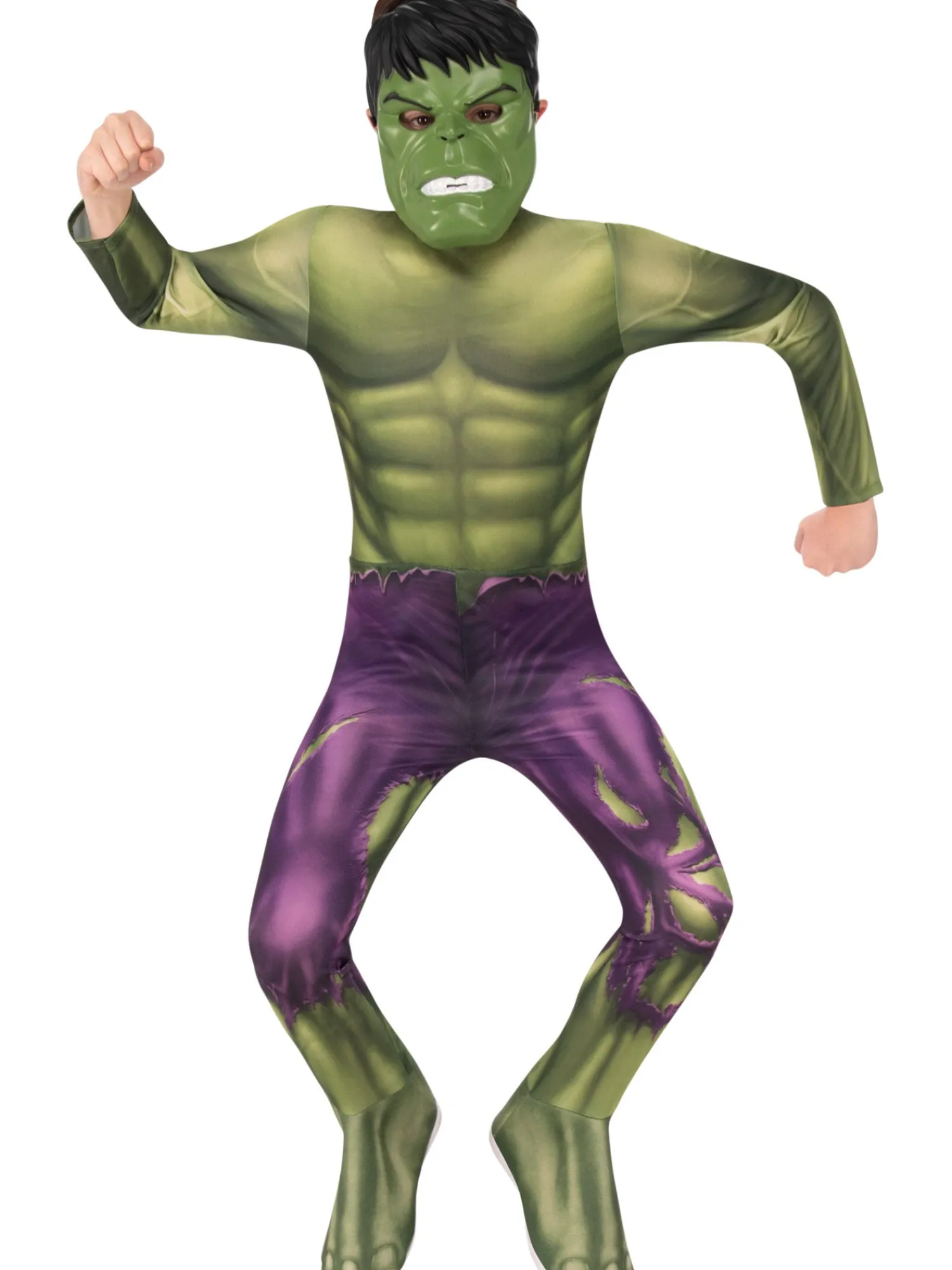 Lasten Naamiaisasut|Halloween>Rubies Netherlands b.v., Heldenseweg 25A, 6086 PD Neer, www.rubies.com Hulk asu maskilla