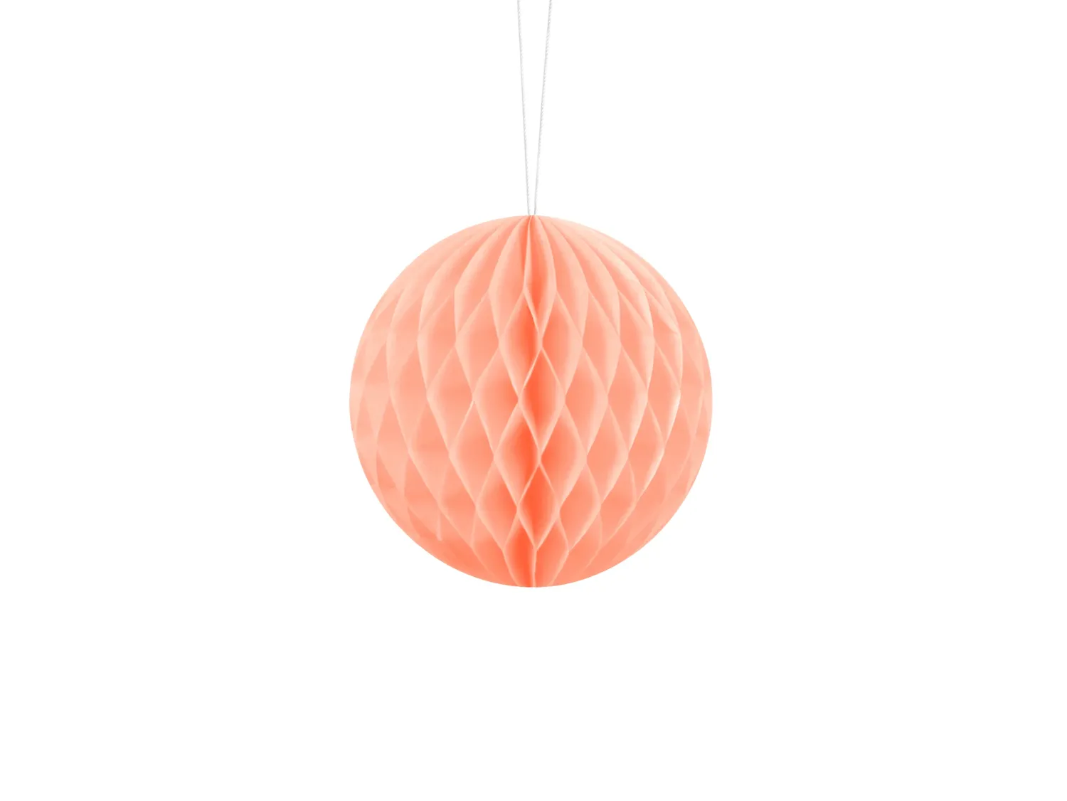 Muut Ripustettavat Koristeet>PartyDeco sp. z o.o. sp. k., ul. Kolumba 1, 70-035 Szczecin, www.partydeco.com Hunajakenno koriste, vaalea persikka 10 cm
