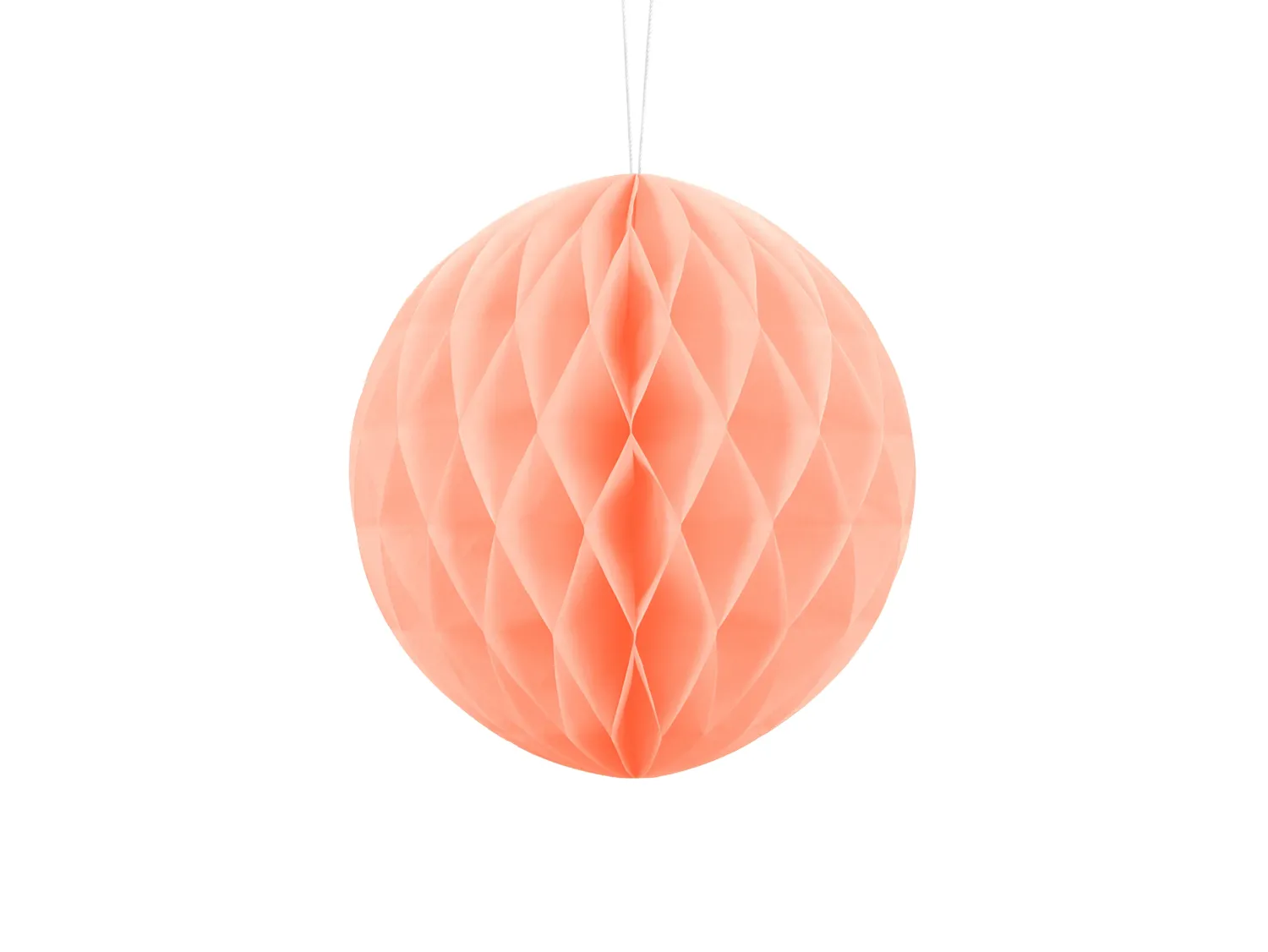 Muut Ripustettavat Koristeet>PartyDeco sp. z o.o. sp. k., ul. Kolumba 1, 70-035 Szczecin, www.partydeco.com Hunajakenno koriste, vaalea persikka 20 cm