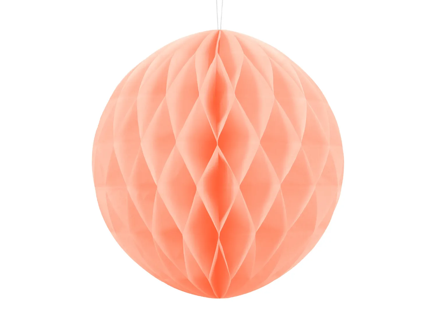 Muut Ripustettavat Koristeet>PartyDeco sp. z o.o. sp. k., ul. Kolumba 1, 70-035 Szczecin, www.partydeco.com Hunajakenno koriste, vaalea persikka 30 cm
