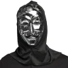 Naamarit Ja Silmikot|Halloween>Boland Party Partners, P. O. Box 518, AK ALPHEN A/D RIJN, https://boland.eu Hupullinen naamari hopeanvärinen