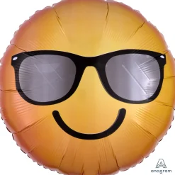 Pienet Foliopallot>Anagram International Inc, 7700 Anagram Drive, MN 55344-7307, USA, http://www.anagramballoons.com/ Hymynaama aurinkolaslla foliopallo