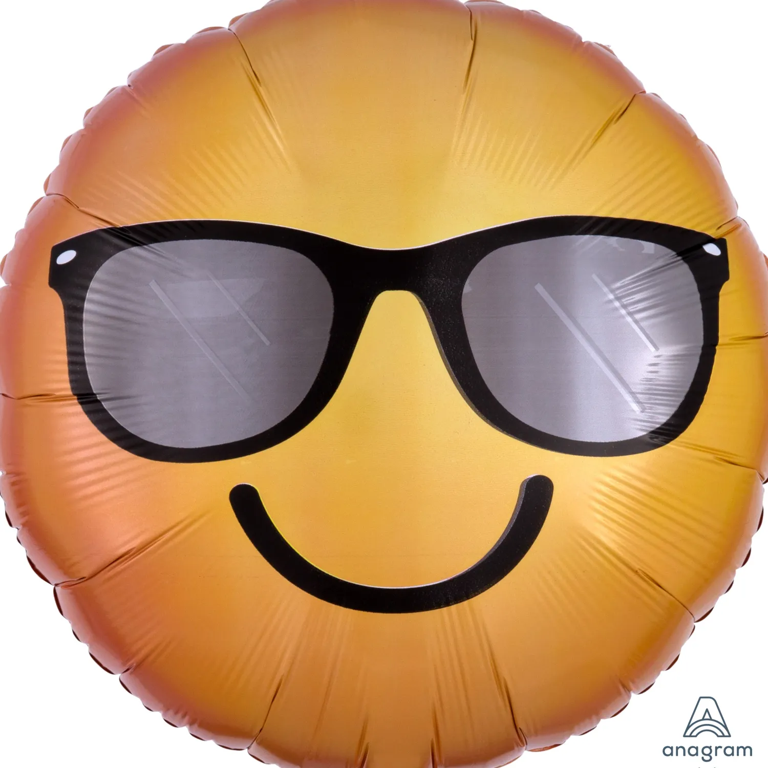 Pienet Foliopallot>Anagram International Inc, 7700 Anagram Drive, MN 55344-7307, USA, http://www.anagramballoons.com/ Hymynaama aurinkolaslla foliopallo