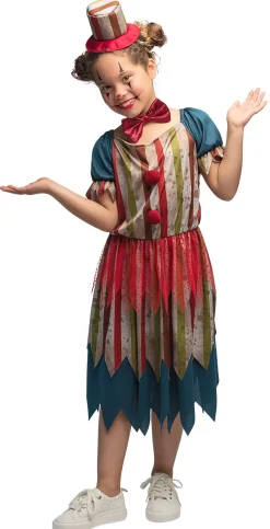 Lasten Naamiaisasut|Halloween>Boland Party Partners, P. O. Box 518, AK ALPHEN A/D RIJN, https://boland.eu Ilkeä klovni mekko lasten 10-12 v
