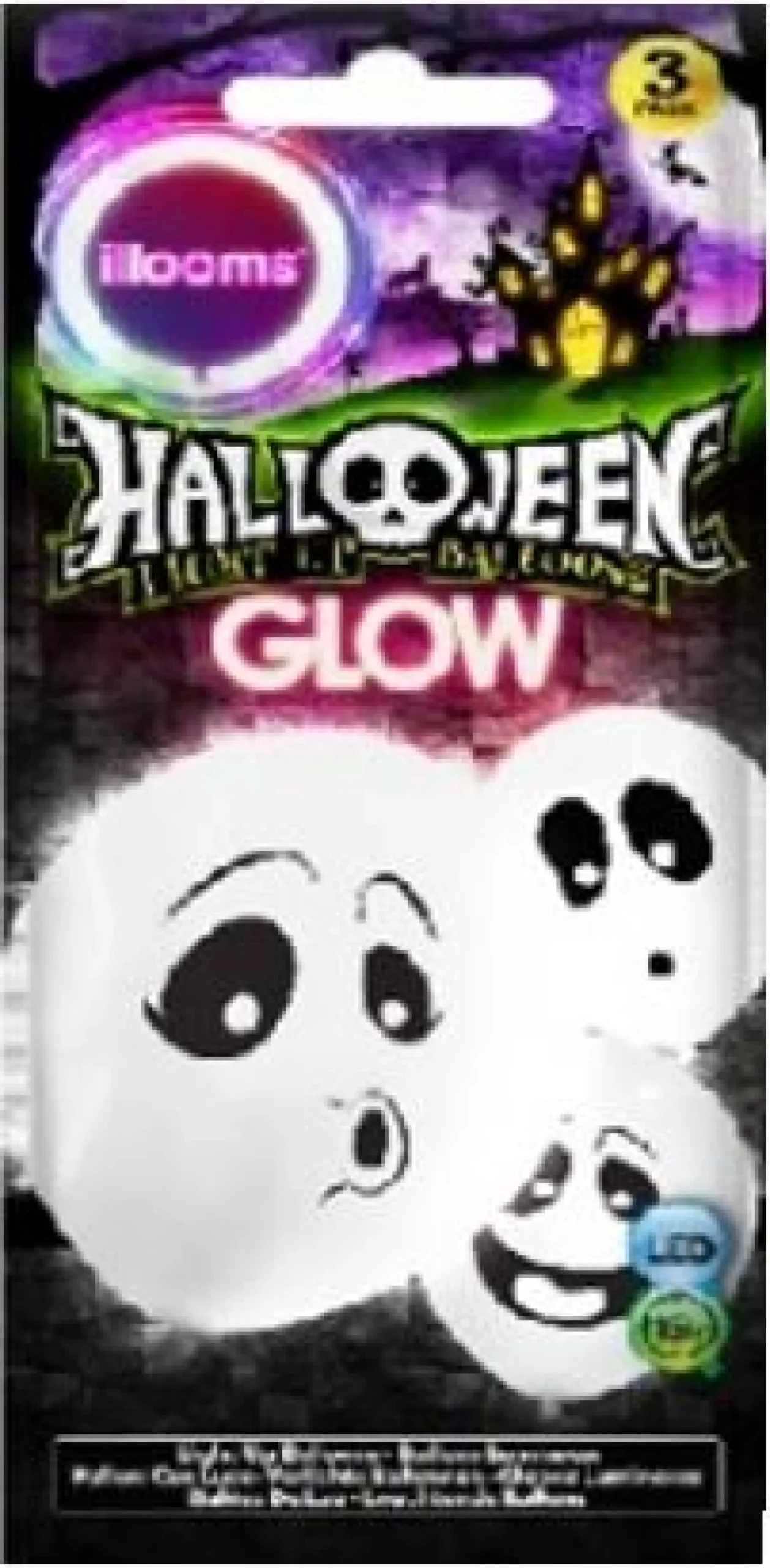 Halloween>Goodmark Europe NV, Industrielaan 15, 8520 Kuurne, www.goodmarkgroup.com ILLOOMS BALLOONS ilmapallo Haamu 3kpl/pkt