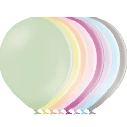 Yksiväriset Ilmapallot>Belbal sp.zo.o, ul.Skarszewska 1, 83 - 110 Tczew, www.belbal.com Ilmapallo 30 cm pastellivärisekoitus 8 kpl/pss