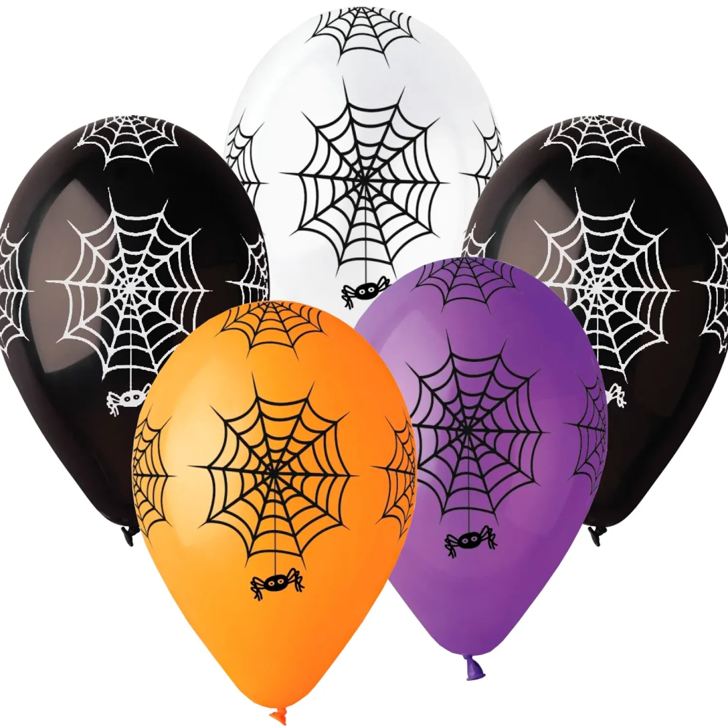 Halloween>Ilmapallokeskus Balloon Center Oy Part of Toyrock Group, Tiilipojanlenkki 9, 01720 VANTAA, www.ilmapallokeskus.fi Ilmapallo Hämähäkinverkko 30 cm värisekoitus 5 kpl/pss