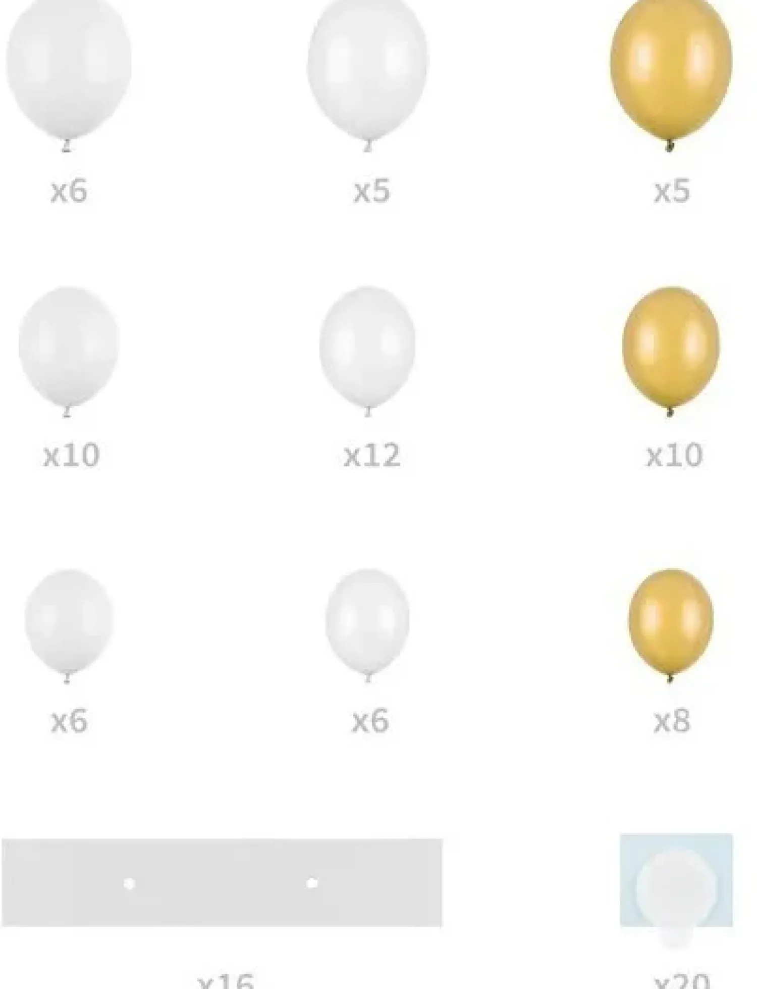 Ystävänpäivä>PartyDeco sp. z o.o. sp. k., ul. Kolumba 1, 70-035 Szczecin, www.partydeco.com Ilmapallokaari sydän valkoinen, 160 cm