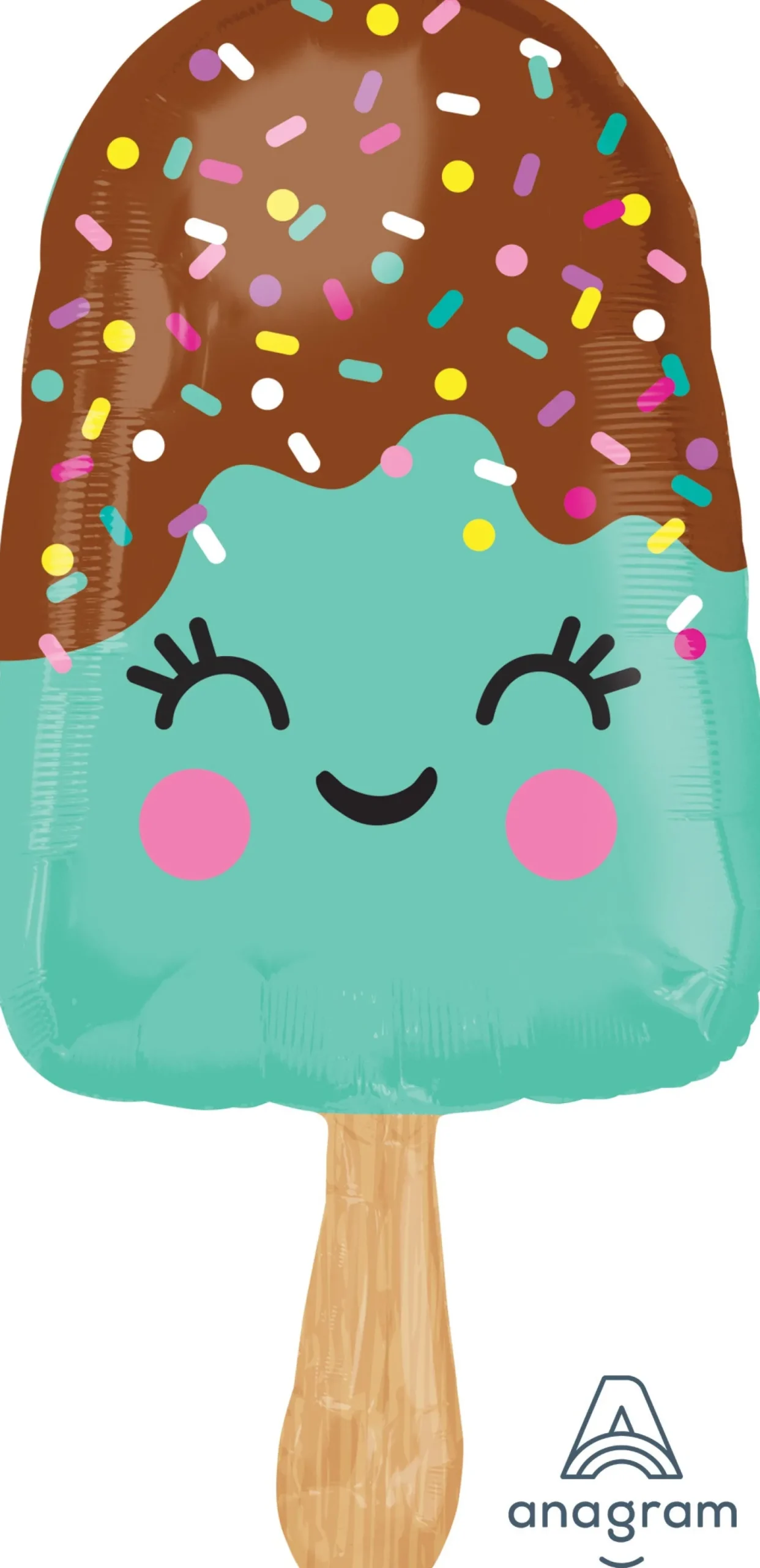 Muotofoliopallot|Vappu>Anagram International Inc, 7700 Anagram Drive, MN 55344-7307, USA, http://www.anagramballoons.com/ Iloinen jäätelö muotofoliopallo