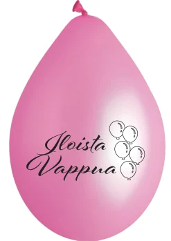 Painetut Ja Kuvioidut Ilmapallot>Ilmapallokeskus Balloon Center Oy Part of Toyrock Group, Tiilipojanlenkki 9, 01720 VANTAA, www.ilmapallokeskus.fi Iloista vappua ilmapallo neon 30 cm 5 kpl/pss