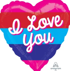 Ystävänpäivä|Muotofoliopallot>Anagram International Inc, 7700 Anagram Drive, MN 55344-7307, USA, http://www.anagramballoons.com/ I love you raidallinen sydän muotofoliopallo