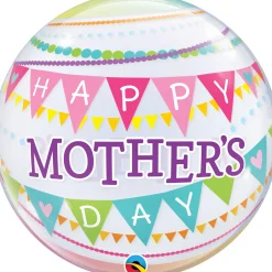 Erikoisilmapallot|Erikoisfoliopallot> Äitienpäivä Happy Mother´s Day läpikuultava kuplailmapallo