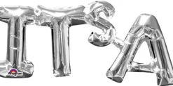 Kirjainfoliopallot>Anagram International Inc, 7700 Anagram Drive, MN 55344-7307, USA, http://www.anagramballoons.com/ IT's A kirjaimet puhallettava foliopallo