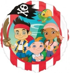 Pienet Foliopallot>Anagram International Inc, 7700 Anagram Drive, MN 55344-7307, USA, http://www.anagramballoons.com/ Jake ja Neverlands merirosvot foliopallo