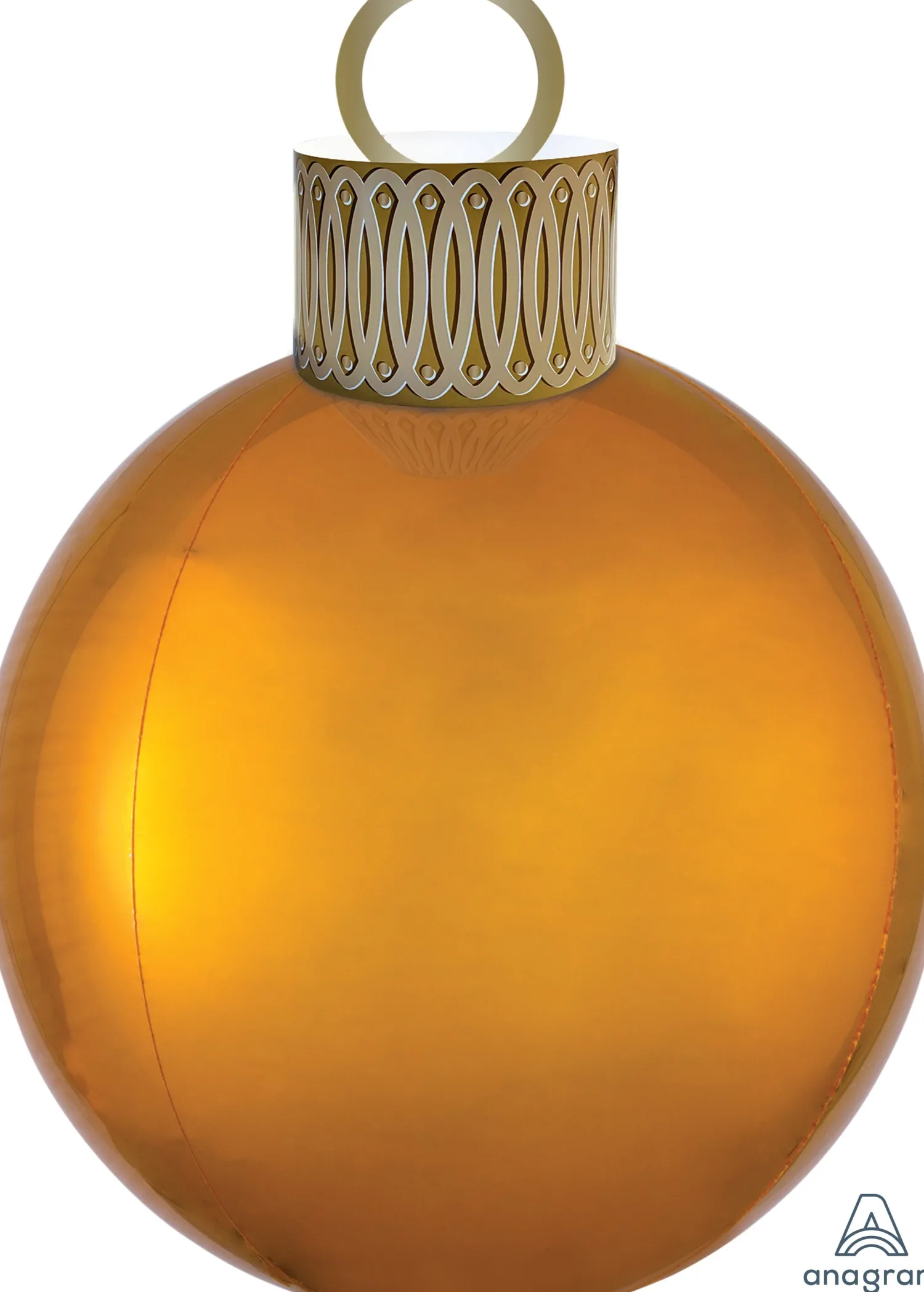 Joulu|Erikoisilmapallot>Anagram International Inc, 7700 Anagram Drive, MN 55344-7307, USA, http://www.anagramballoons.com/ Joulupallo kullanvärinen ilmatäytteinen erikoisfoliopallo