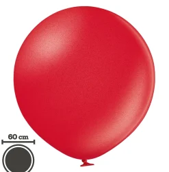Jätti-Ilmapallot>Belbal sp.zo.o, ul.Skarszewska 1, 83 - 110 Tczew, www.belbal.com Jätti-ilmapallo 60 cm metallinhohtopunainen