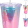 Kesätuotteet|Kesätuotteet>Koopman International B.V., Distelweg 88, 1031 HH AMSTERDAM, www.koopmanint.com Juomamuki pillillä 450 ml 1 kpl/pkt ( 4 eri mallivaihtoehtoa)