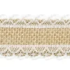 Lahjapaketointi|Muut Koristenauhat Ja Narut>PartyDeco sp. z o.o. sp. k., ul. Kolumba 1, 70-035 Szczecin, www.partydeco.com Juuttinauha pitsillä 4 x 500 cm