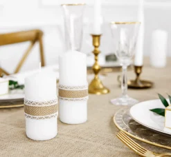 Lahjapaketointi|Muut Koristenauhat Ja Narut>PartyDeco sp. z o.o. sp. k., ul. Kolumba 1, 70-035 Szczecin, www.partydeco.com Juuttinauha pitsillä 4 x 500 cm