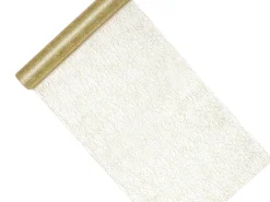 Joulu|Värikattaus>PartyDeco sp. z o.o. sp. k., ul. Kolumba 1, 70-035 Szczecin, www.partydeco.com Kaitaliina verkko kullanvärinen 0,36 x 9 m