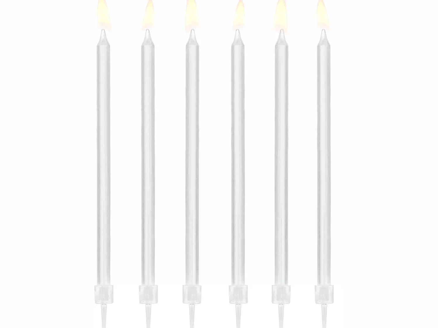 Kynttilät>PartyDeco sp. z o.o. sp. k., ul. Kolumba 1, 70-035 Szczecin, www.partydeco.com Kakkukynttilät ja pidikkeet 14 cm valkoinen 12 kpl/pkt