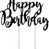 Leivontakoristeet|Muut Koristeet Ja Rekvisiitat>PartyDeco sp. z o.o. sp. k., ul. Kolumba 1, 70-035 Szczecin, www.partydeco.com Kakunkoriste Happy Birthday musta