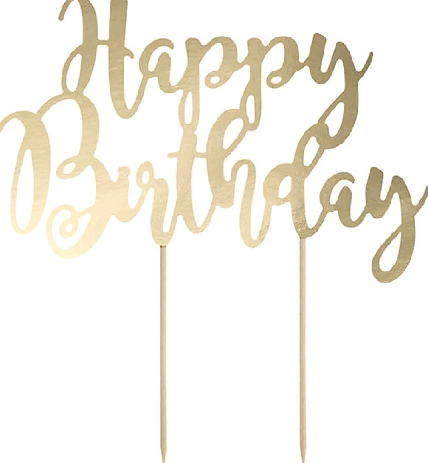 Syntymäpäivät|Syntymäpäivät>PartyDeco sp. z o.o. sp. k., ul. Kolumba 1, 70-035 Szczecin, www.partydeco.com Kakunkoriste Happy Birthday kullanvärinen