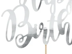 Syntymäpäivät|Syntymäpäivät>PartyDeco sp. z o.o. sp. k., ul. Kolumba 1, 70-035 Szczecin, www.partydeco.com Kakunkoriste Happy Birthday hopeanvärinen