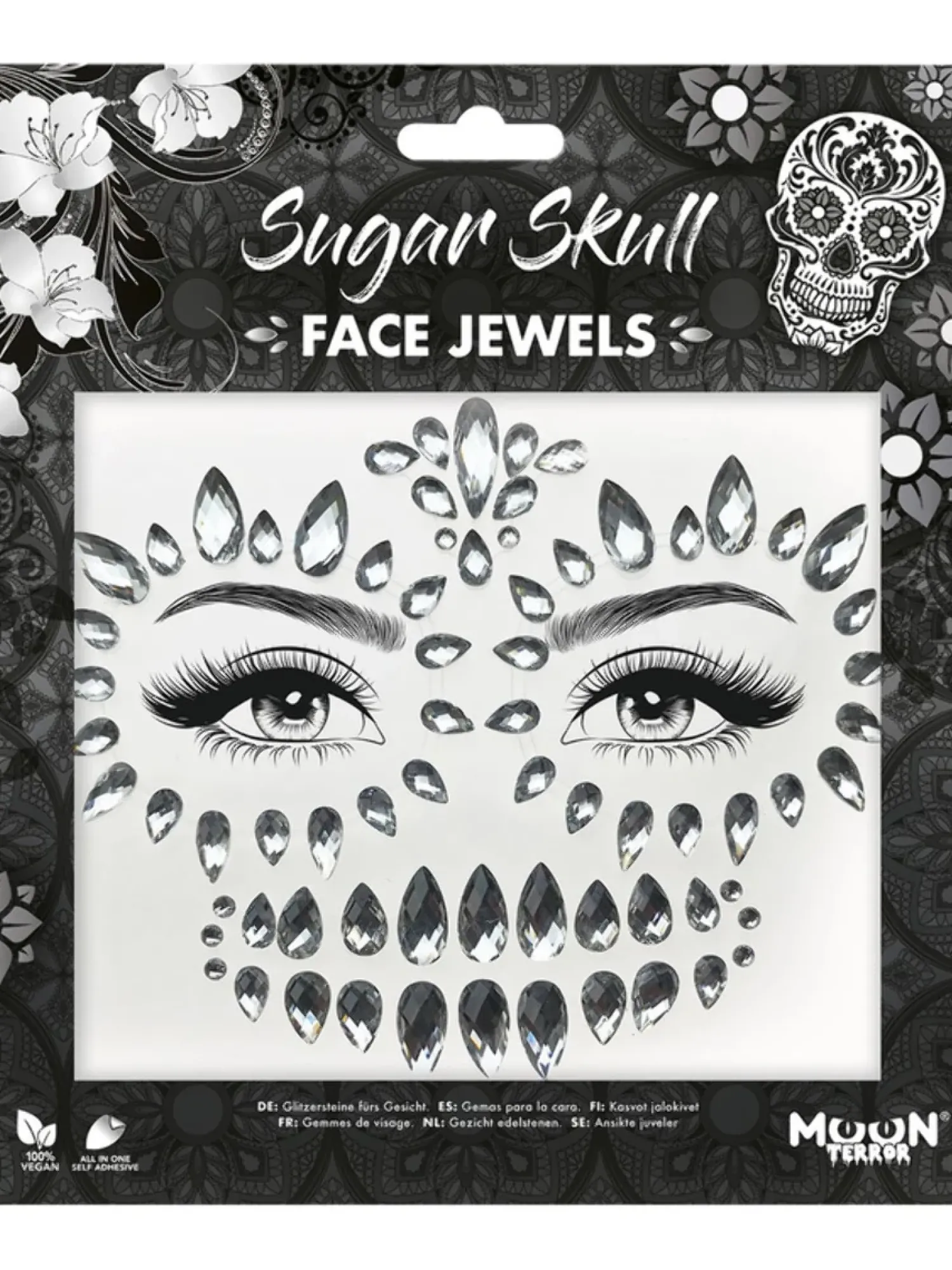 Kauhu / Day Of The Dead|Halloween>Smiffys II Ltd., New Lane, Leeds, LS11 5DZ United Kingdom, www.smiffys.com Kasvotimantit Sugar skull