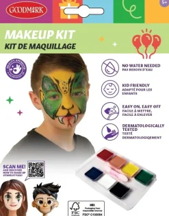 Pääsiäinen|Halloween>Goodmark Europe NV, Industrielaan 15, 8520 Kuurne, www.goodmarkgroup.com Kasvoväripaletti, 7 väriä