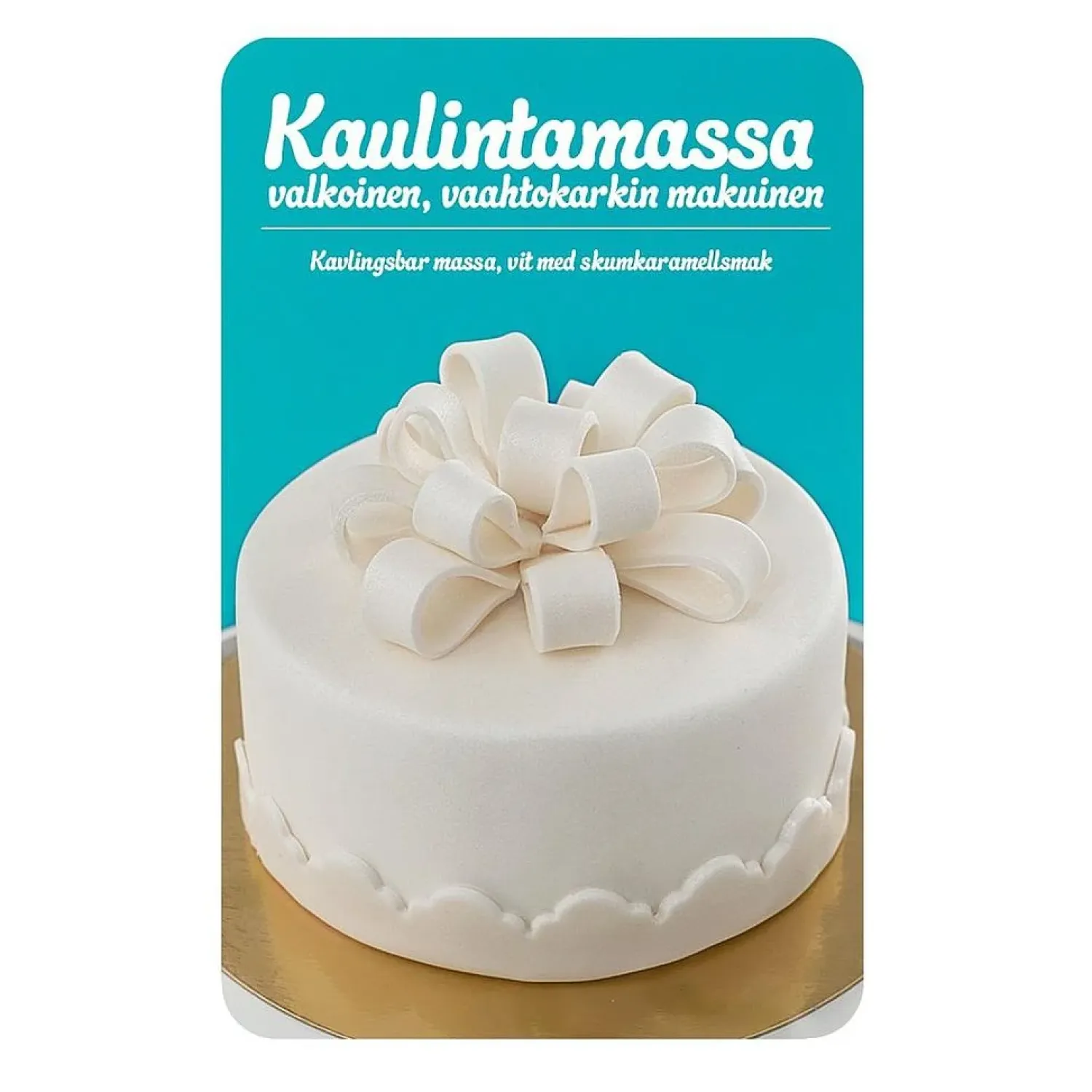 Leivontamassat Ja Elintarvikekynät|Muut Juhlatarvikkeet>Confetti Oy, Moukarikuja 4 C 1, 4300 TUUSULA, www.confetti.fi Kaulittava massa, makuna vaahtokarkki 250g