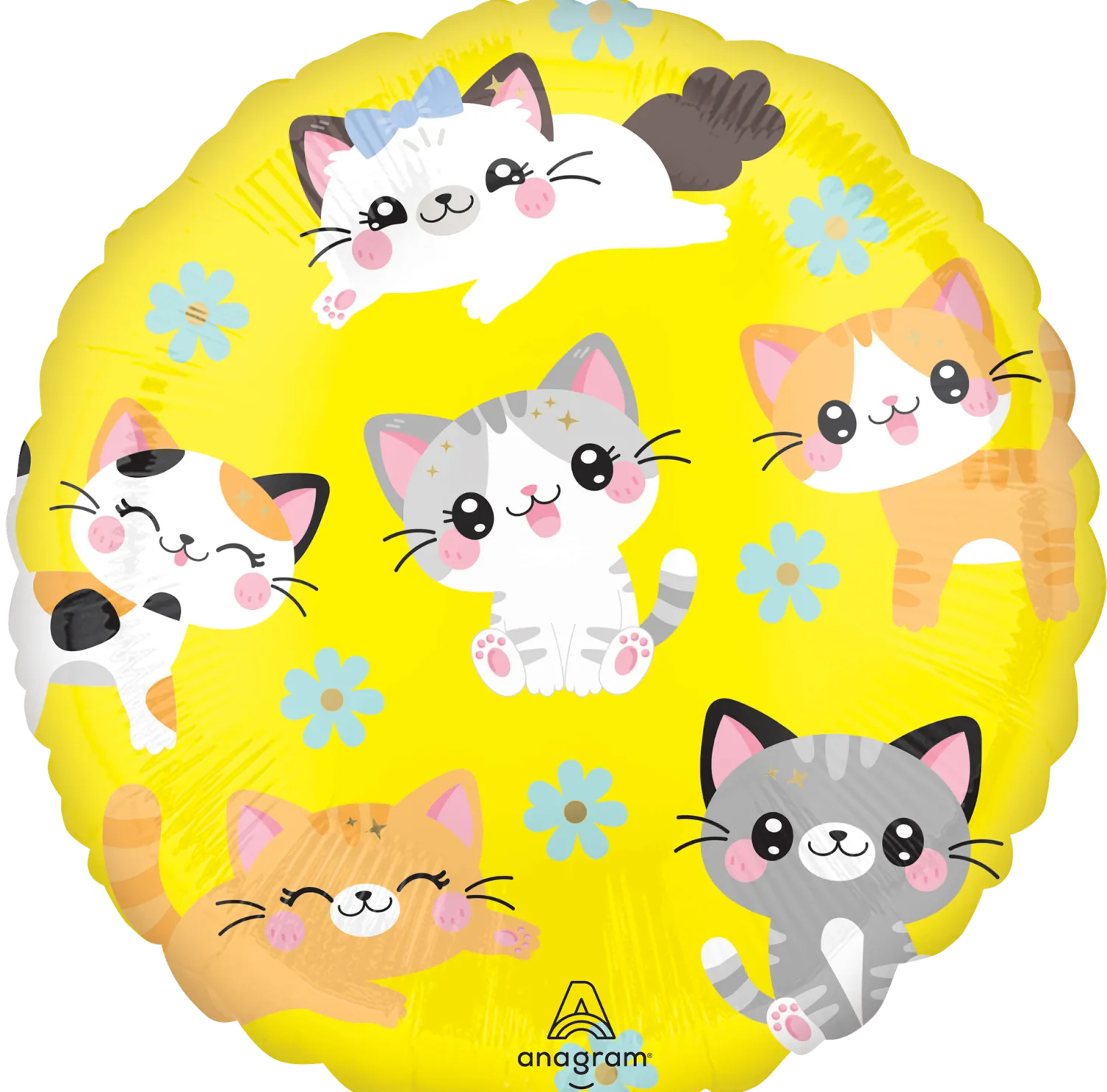 Pienet Foliopallot>Anagram International Inc, 7700 Anagram Drive, MN 55344-7307, USA, http://www.anagramballoons.com/ Kawaii Kissanpentu foliopallo