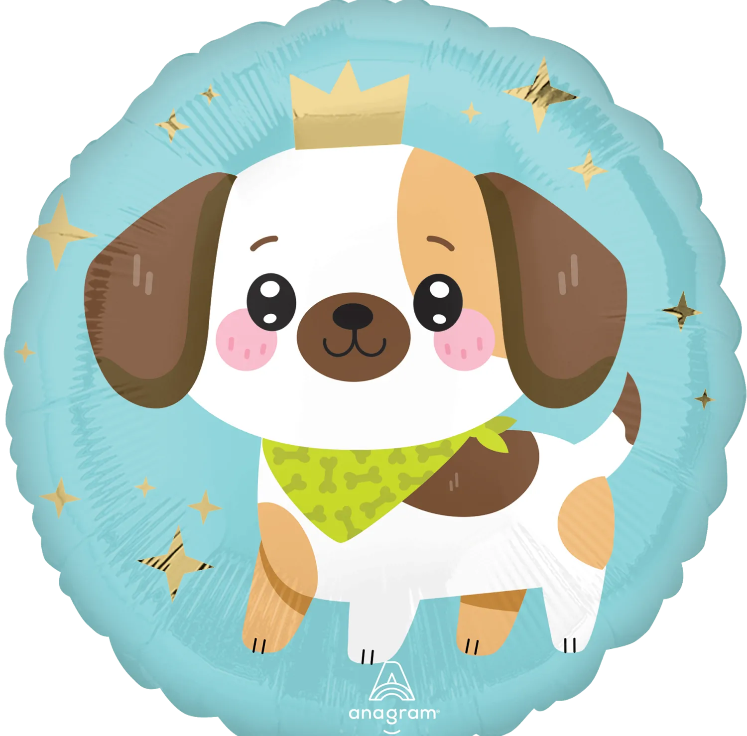 Pienet Foliopallot>Anagram International Inc, 7700 Anagram Drive, MN 55344-7307, USA, http://www.anagramballoons.com/ Kawaii Koiranpentu foliopallo