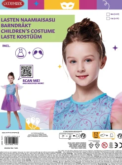 Lasten Naamiaisasut|Vappu>Goodmark Europe NV, Industrielaan 15, 8520 Kuurne, www.goodmarkgroup.com Keijuasu lasten 104 cm