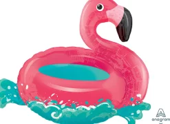 Muotofoliopallot>Anagram International Inc, 7700 Anagram Drive, MN 55344-7307, USA, http://www.anagramballoons.com/ Kelluva flamingo muotofoliopallo